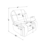 Lucius - Glider Recliner With Manual Recline - Brown