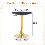 Round Dining Table With Thickened Top For Kitchen