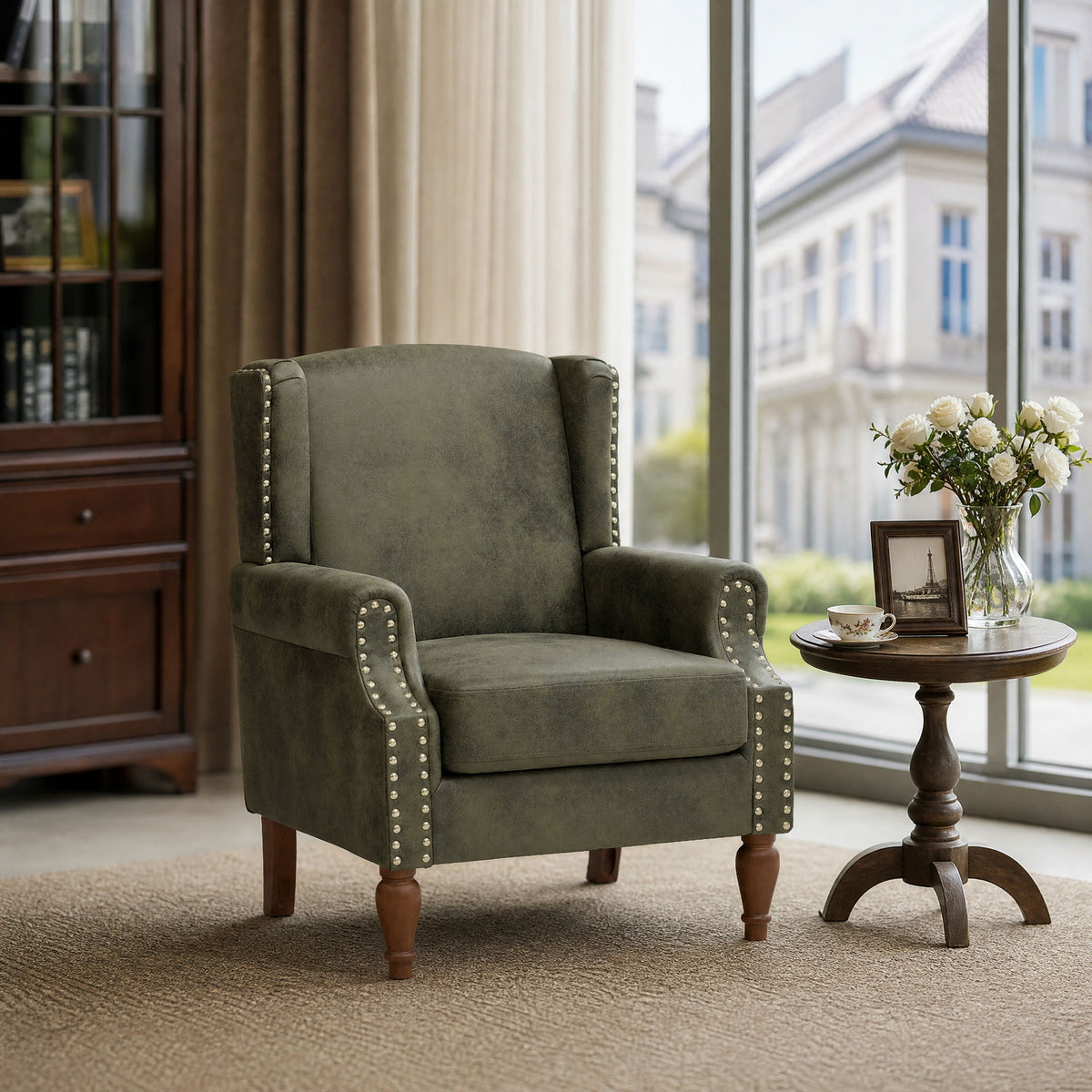 Decorative Chair With Stud Detailing