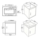 Floating Bathroom Vanity Combo, Wall Mounted Cabinet With Sink & Soft Close Doors For Small Bathrooms