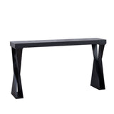 Console Table With Crossed Legs For Hallway - Black