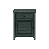 Accent Table With Storage Drawer - Blue