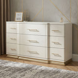 Lexington - 9 Drawer Dresser - Beige