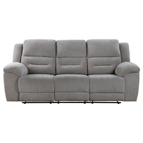 Sebring - Reclining Sofa With Manual Recline - Gray