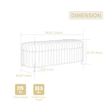 Flip Top Storage Bench With Metal Legs