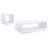 Fletcher - 2 Piece Coffee And End Table Set - Gloss White