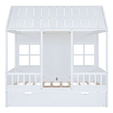 House Bed With Twin Size Trundle, Daybed