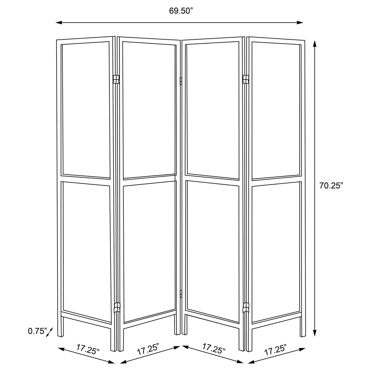 Florentin - 4 Panel Room Divider
