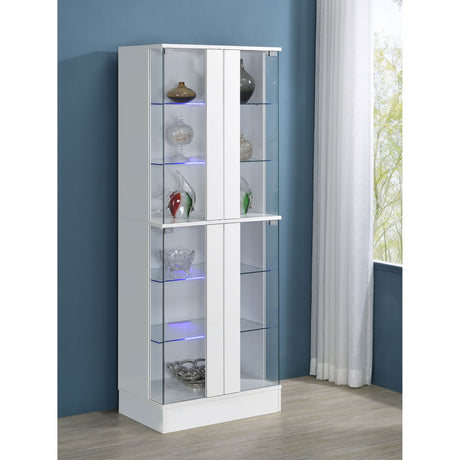 Gilbert - 4 Door LED Curio Display Cabinet