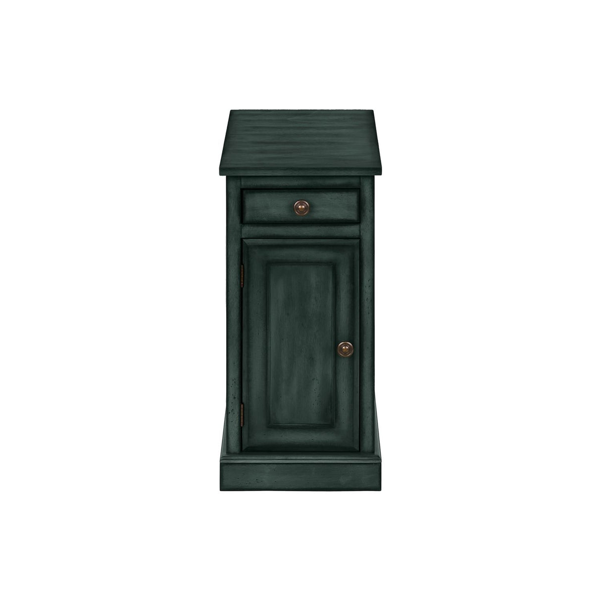 Accent Table With Storage Drawer For Living Room - Blue