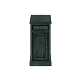 Accent Table With Storage Drawer For Living Room - Blue