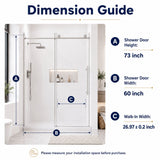 Frameless Shower Door With Soft Closing