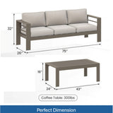 Outdoor Patio Set All-Weather & Thick Cushions