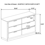 Sophia - 6 Drawer Dresser