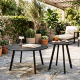 Round Nesting Coffee Table (Set of 2) - Black