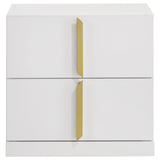 Lauryn - 2 Drawer Nightstand - Gloss White