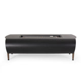 Vernon - Rectangle Fire Pit 50, 000 Btu - Dark Gray
