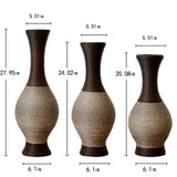 Tall Designer Floor Vase With Elegant 2 Tone