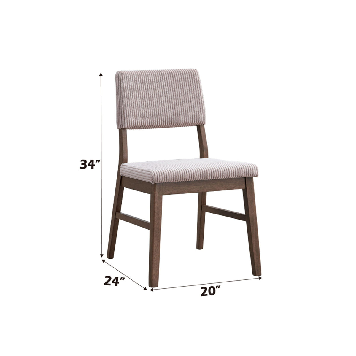 Serafina - Side Chair (Set of 2) - Walnut