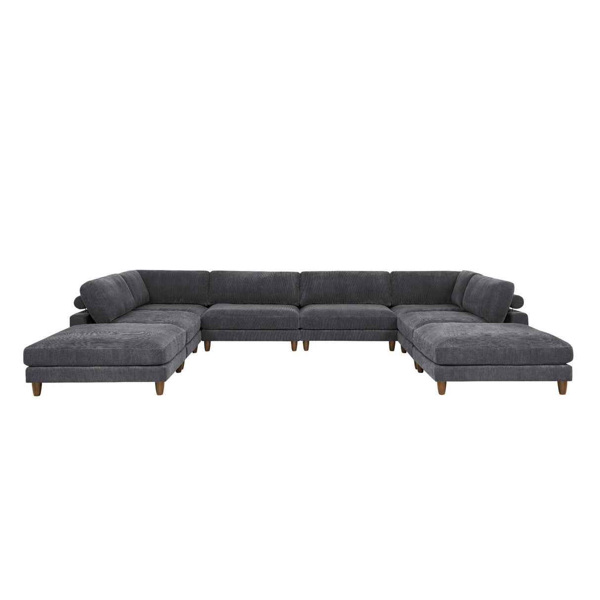 Modern Modular Sectional With Adjustable Back Support
