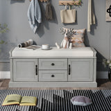 Hearth & Haven Daisy - Storage Bench With 2 Drawers And 2 Cabinets