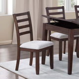 Ladder Back Design Dining Chairs (Set of 2) - Walnut