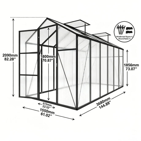 Gain Height Windproof house With Raised Base