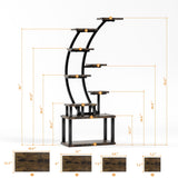 9 Tiered Indoor Plant Stand With 5 Adjustable Grow Lights