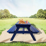 Durable Solid Wood Children's Dining Table And Chairs Set, Multi-Functional