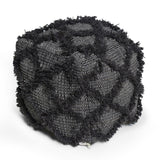 Jumanji - Handcrafted Wool And Cotton Pouf - Brown