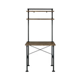 Ensata - Rustic Writing Desk - Black / Oak