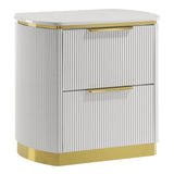 Giovanni - 2 Drawer Nightstand - White