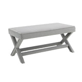 Comfort Double Bench Upholstered With X Crossed Legs