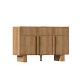 Curved Credenza, Wide Storage Cabinet For Dining Room