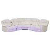 Challenger - Recliner Sectional Sofa, Built In USB, C Ports & Bluetooth