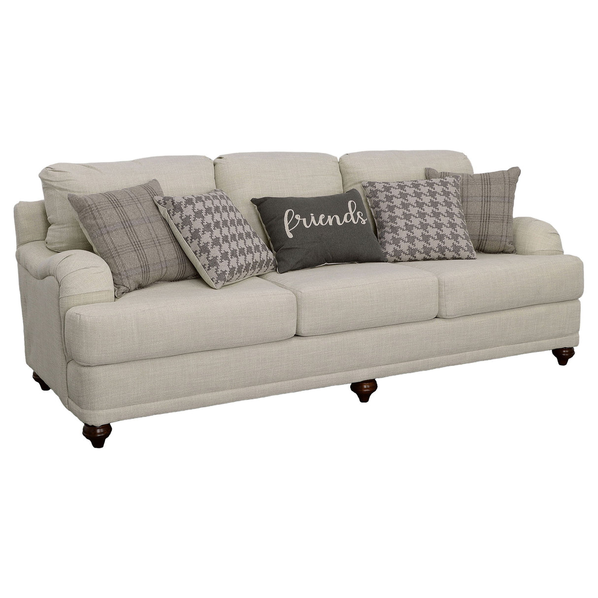 Anderson - 2 Piece Cushion Back Living Room Set - Gray