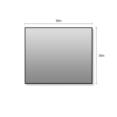 Rectangular Framed Bathroom Wall Mirror, Horizontal Or Vertical Mount