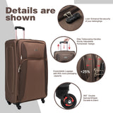 4 Piece Set Softshell Luggage
