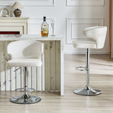 Adjustable Swivel Bar Chair With Ergonomic High Back Design