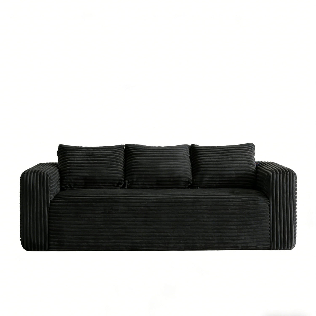 Cloud Loveseat Sofa Couch, Compressed - Black