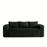 Cloud Loveseat Sofa Couch, Compressed - Black
