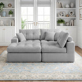 Corner Chaise L-Shaped Sectional Sofa Bed