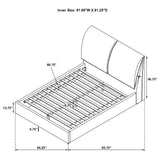 Corwyn - Queen Upholstered Panel Bed With Headboard Pillows - White