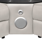 Nova - Sectional With Bluetooth Speaker, LED And Lifting Wine Cabinet