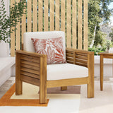 Slat Design Club Chairs With Cushions