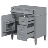 Bathroom Vanity With 2 Drawers And Tip-Out Drawer, Storage Cabinet