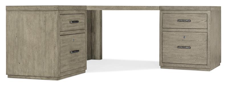 Linville Falls Corner Desk with Two Files - 6150-10934-85
