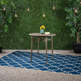 Outdoor Acacia Wood Bar Table With Slat Top