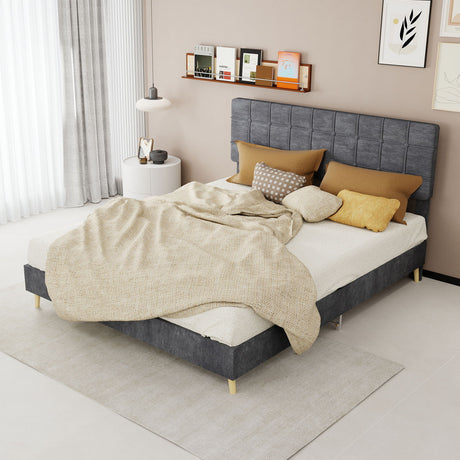 Yungan Lingge Minimalist Soft Pack Headboard Bed