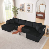 U - Shaped Modular Sectional Sofa For Living Room